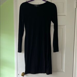 NWOT Lulu's Classic Black Long Sleeve Dress small